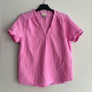 St John’s Bay Pink Gauzy Shirt Medium